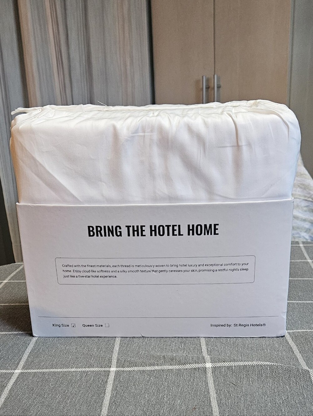 Luxe Hotel Collection - Cotton Sateen King Sheet Set- St Regis Hotel Inspired
